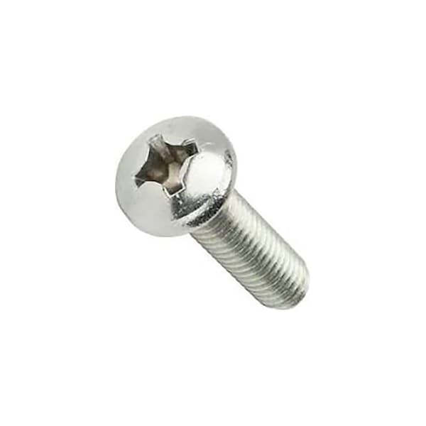 5/16"-18 x 2-1/4 in Phillips Pan Machine Screw, Zinc Plated Steel, 50 PK